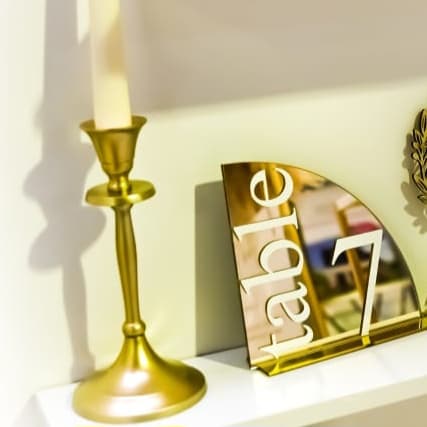 Numéro de Table en vinyle Premium