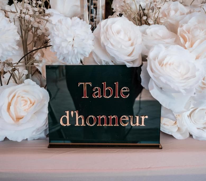 Panneau de table Premium