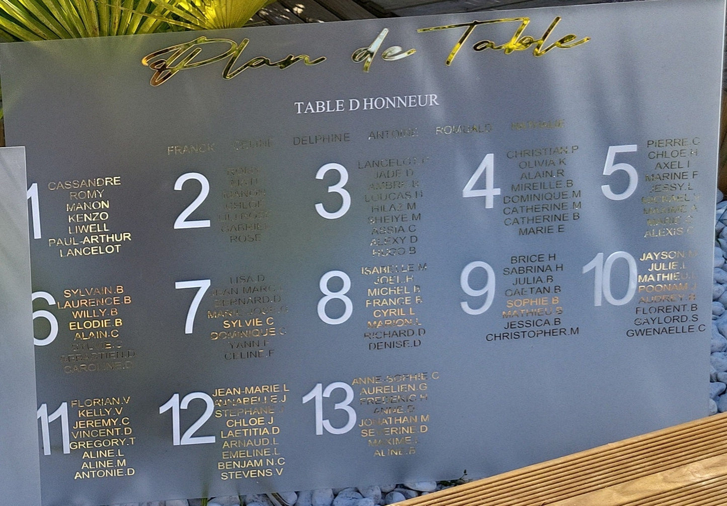 Plan de Table 3D "FROST" Premium