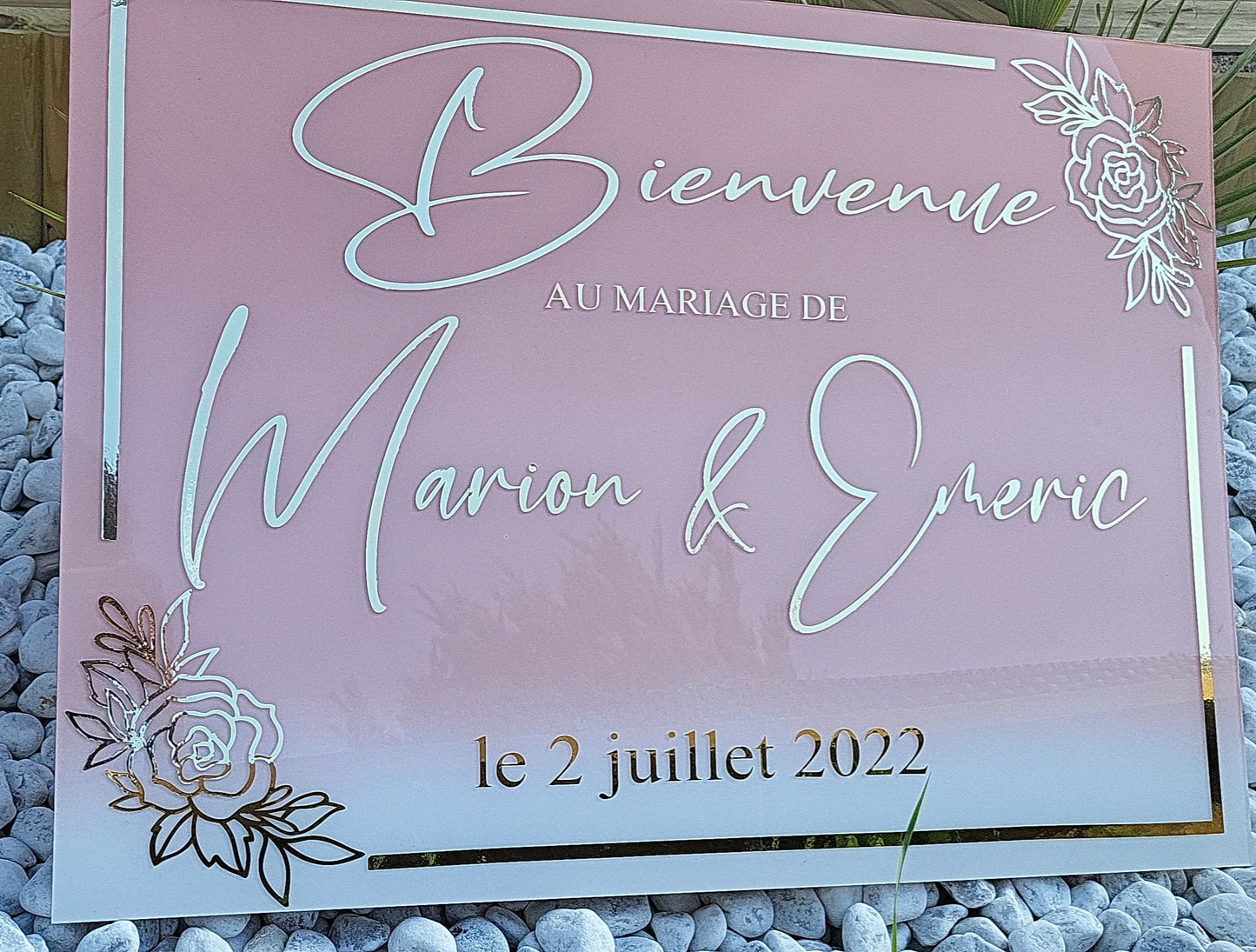 Panneau d'accueil "FLOWERS"