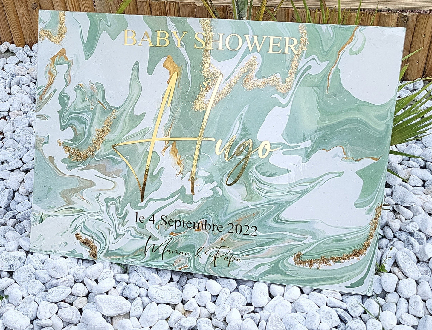 Panneau d'accueil "MARBRE" Premium