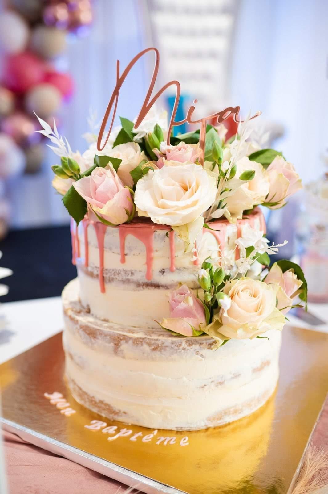 Topper à gâteau avec prénom