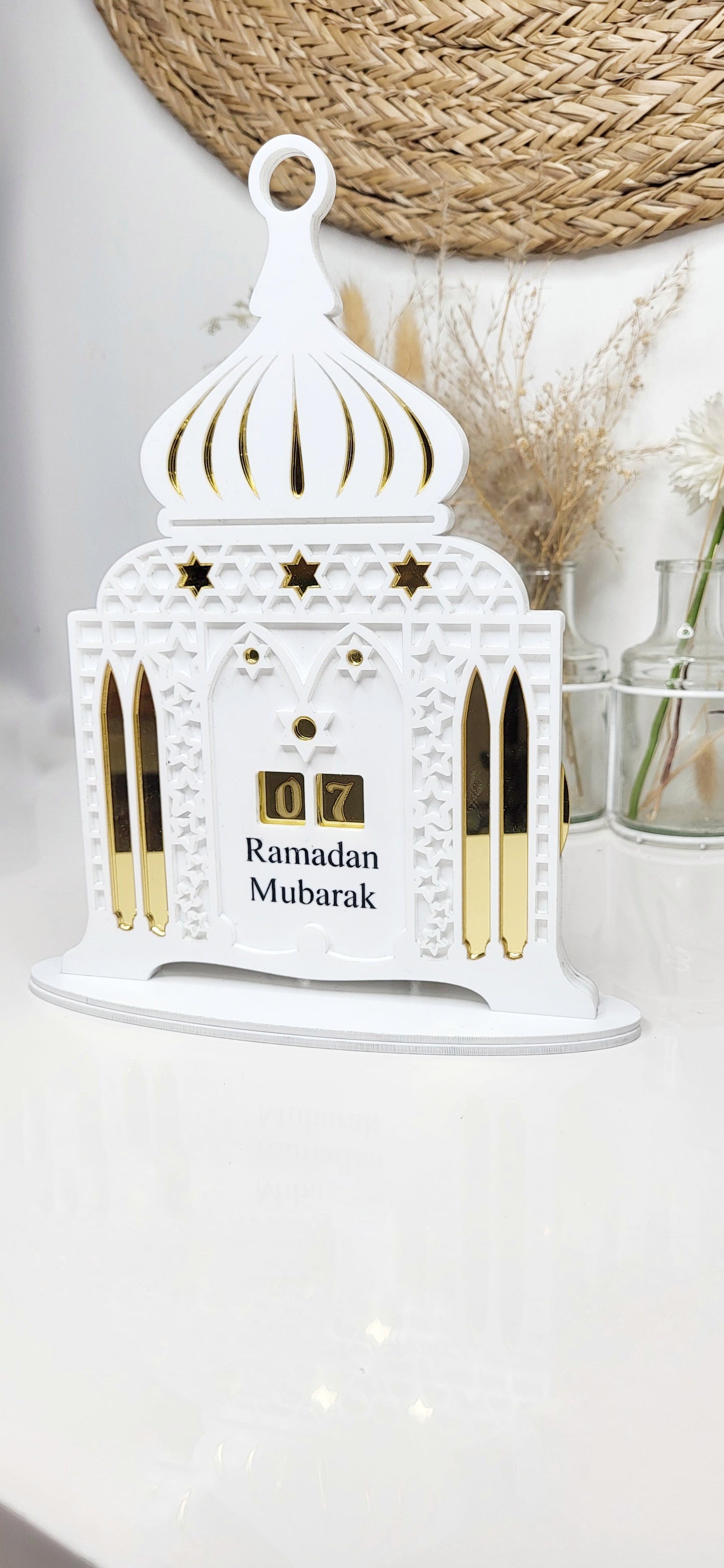 Calendrier du Ramadan forme mosquée