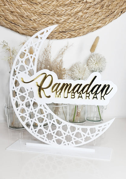 Croissant de Lune "Ramadan Mubarak"