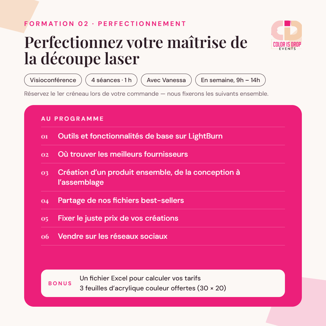 OFFRE | Formation 1 + Formation 2 + Laser Guide