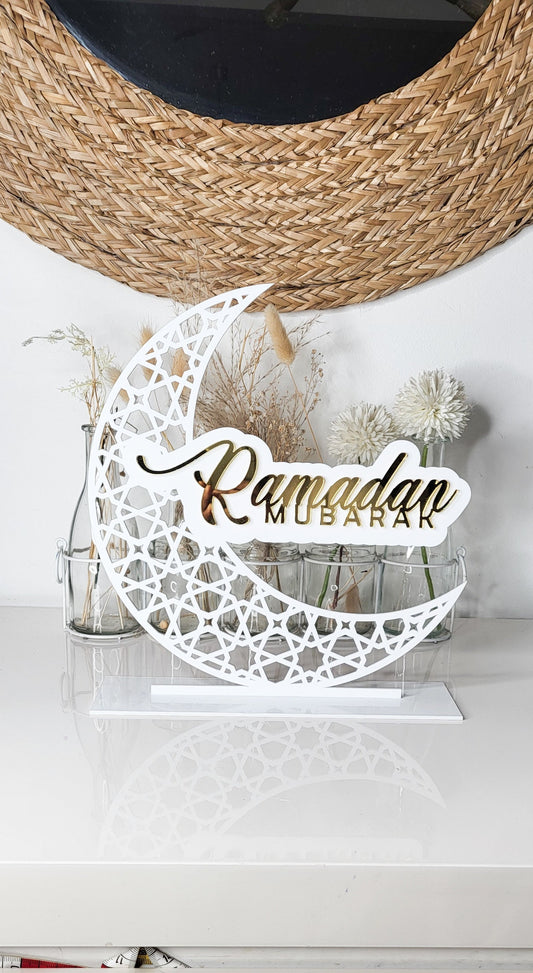 Croissant de Lune "Ramadan Mubarak"