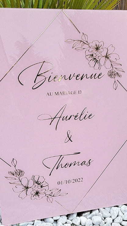 Panneau d'accueil " BLOSSOM"