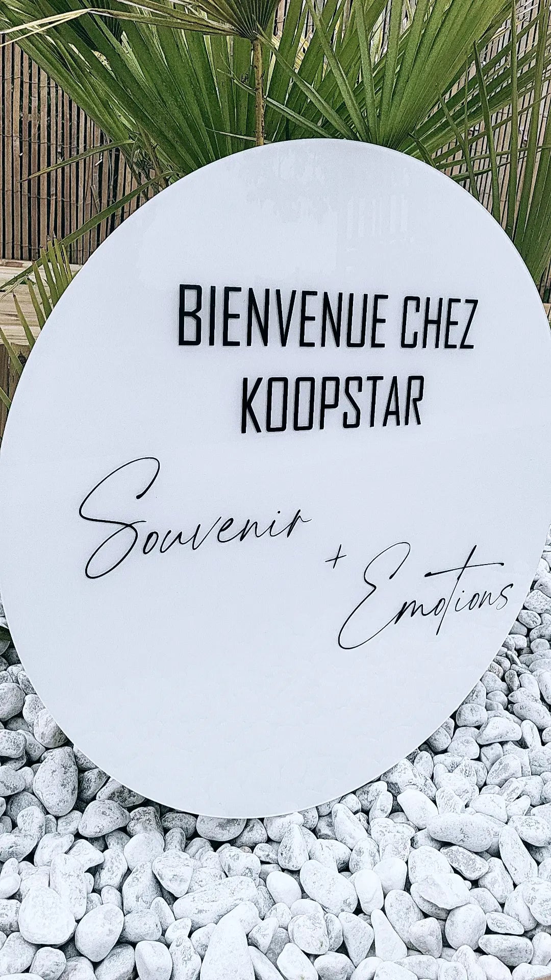 Enseigne commerciale circulaire (SUR DEVIS)