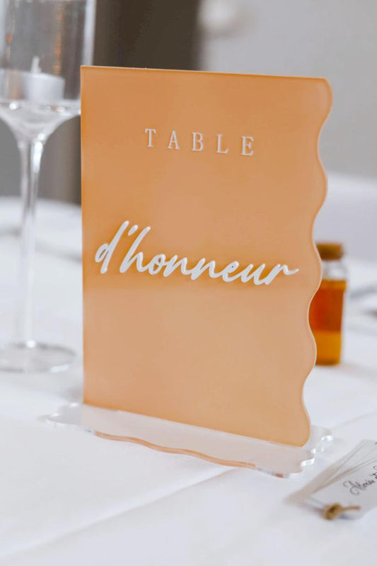 Numéro de Table côté vague