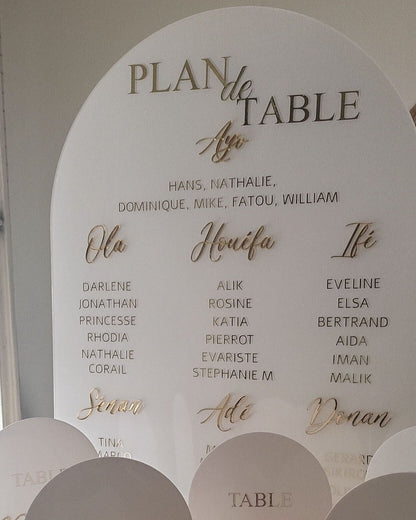 Plan de Table Arche 3D