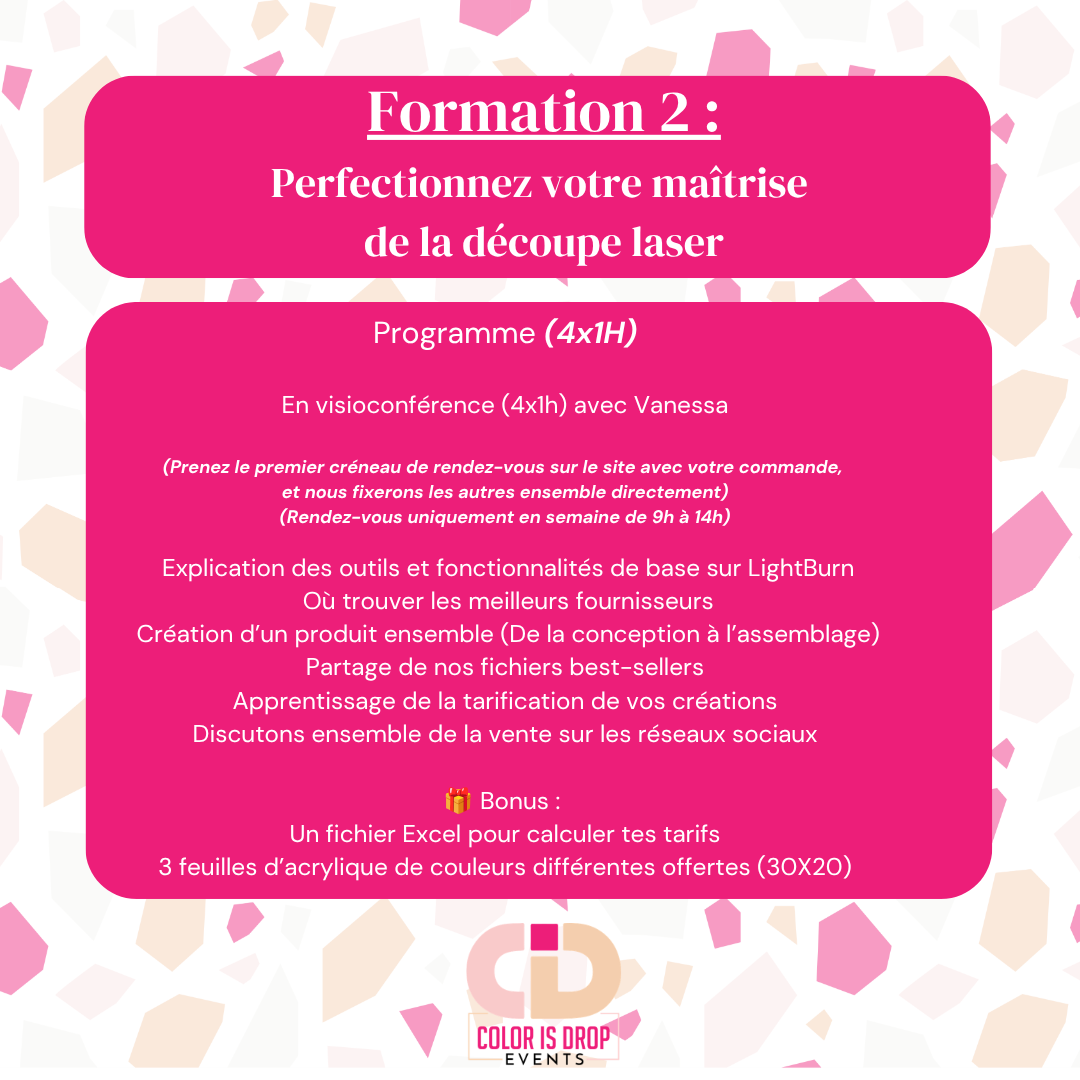 Formation 2 : Perfectionnez votre maîtrise de la découpe laser