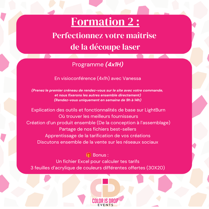 OFFRE | Formation 1 + Formation 2 + Laser Guide