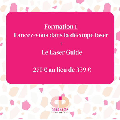 OFFRE | Formation 1 " Lancez-vous dans la découpe laser " + Laser Guide
