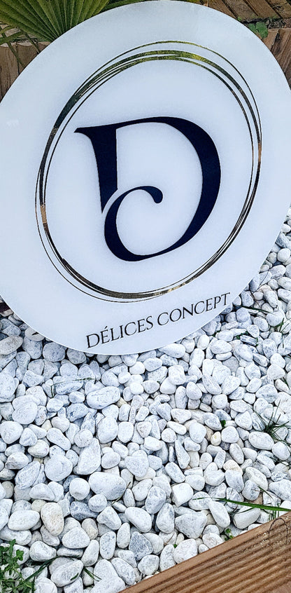 Enseigne commerciale circulaire (SUR DEVIS)