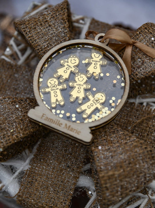 Boule de Noël  Famille Pain d'épice